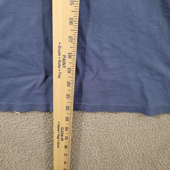 St Louis Blues Shirt Womens Medium Blue White Henley Vneck 3/4 Sleeve‎ Tee - Picture 9 of 10